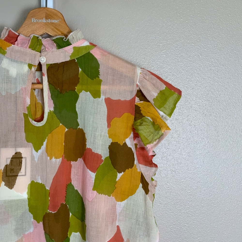 THML Mixed Color Flutter Blouse - Picture 14 of 16